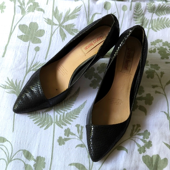 Diana Ferrari Leather Heels 